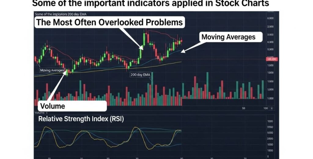 Some of the important indicators applied in Stock Charts
Best Guide to Reading Stock Charts and Graphs