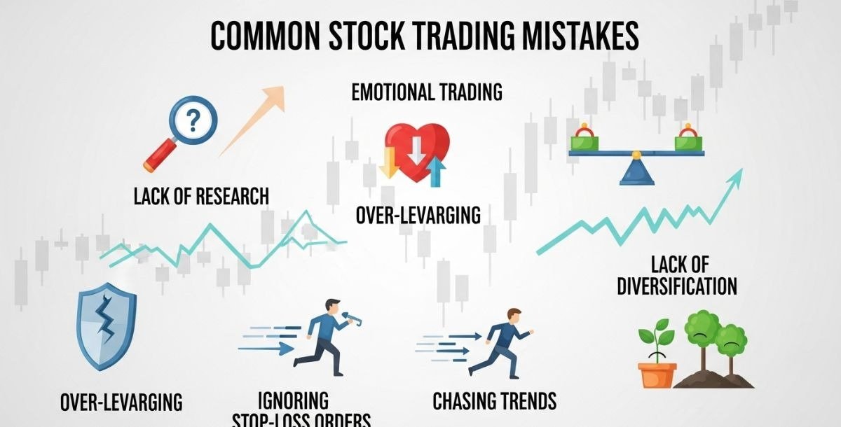 The Top 10 Trading errors of investing in stocks.