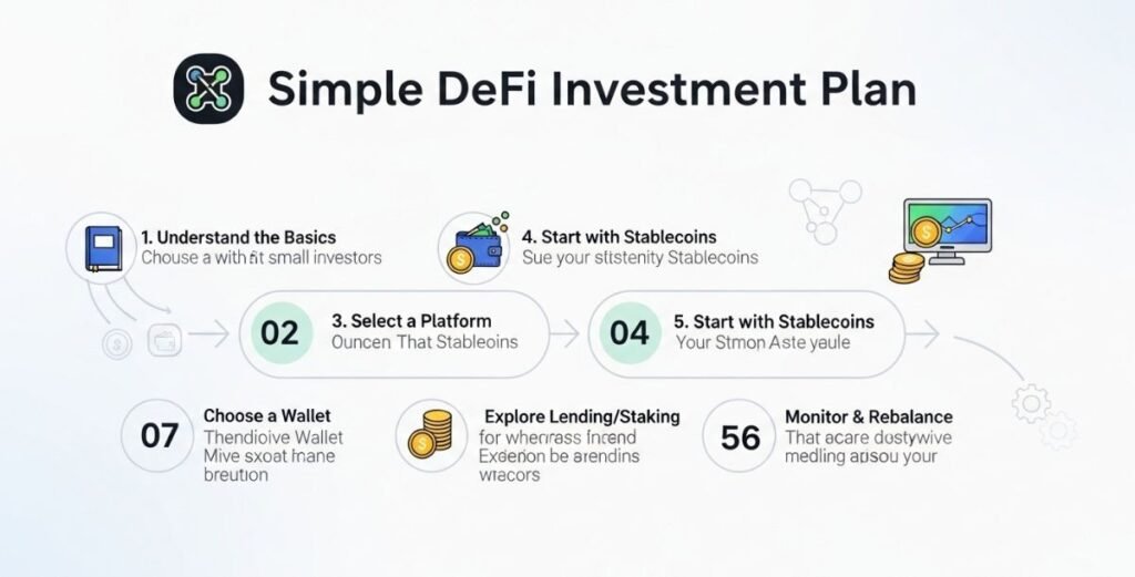 Simple DeFi investment plan for small investors, beginner roadmap